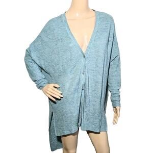 Free People TGIF High Low Button Front Cardigan Size XS